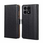 For Honor X8A Ostrich Texture Horizontal Flip Leather Phone Case(Black) - 1