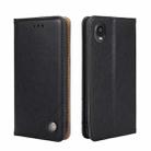 For Kyocera Digno BX2-Digno SX2-A101KC Non-Magnetic Retro Texture Horizontal Flip Leather Case(Black) - 1