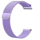 For Fitbit Versa Milanese  Watch Band, Size:S(Purple) - 1