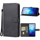 For vivo iQOO Z7i Leather Phone Case(Black) - 1