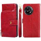 For OnePlus ACE 2 / 11R Zipper Bag Leather Phone Case(Red) - 1