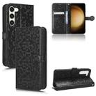 For Samsung Galaxy S23+ 5G Honeycomb Dot Texture Leather Phone Case(Black) - 1