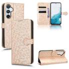 For Samsung Galaxy A54 5G Honeycomb Dot Texture Leather Phone Case(Gold) - 1