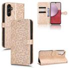 For Samsung Galaxy A14 4G Honeycomb Dot Texture Leather Phone Case(Gold) - 1