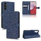 For Samsung Galaxy A14 4G Honeycomb Dot Texture Leather Phone Case(Blue) - 1