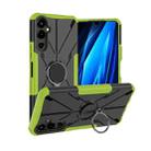 For Tecno Pova 4 Armor Bear Shockproof PC + TPU Phone Case with Ring(Green) - 1