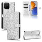 For Huawei nova Y61 Honeycomb Dot Texture Leather Phone Case(Silver) - 1