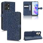 For Honor X7a Honeycomb Dot Texture Leather Phone Case(Blue) - 1