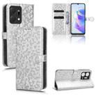 For Honor X7a Honeycomb Dot Texture Leather Phone Case(Silver) - 1