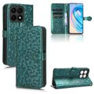 For Honor X8a Honeycomb Dot Texture Leather Phone Case(Green) - 1