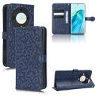 For Honor X40 5G / X9a 5G / Magic5 Lite 5G Honeycomb Dot Texture Leather Phone Case(Blue) - 1