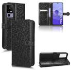 For TCL 40R Honeycomb Dot Texture Leather Phone Case(Black) - 1