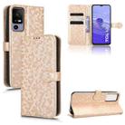 For TCL 40R Honeycomb Dot Texture Leather Phone Case(Gold) - 1