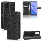 For TCL 40 SE Honeycomb Dot Texture Leather Phone Case(Black) - 1