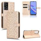 For TCL 40 SE Honeycomb Dot Texture Leather Phone Case(Gold) - 1