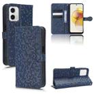 For Motorola Moto G53 5G Honeycomb Dot Texture Leather Phone Case(Blue) - 1