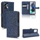 For Motorola Moto G13 / G23 4G Honeycomb Dot Texture Leather Phone Case(Blue) - 1