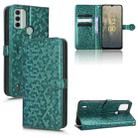 For Nokia C31 Honeycomb Dot Texture Leather Phone Case(Green) - 1