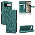 For Google Pixel 7a Honeycomb Dot Texture Leather Phone Case(Green) - 1