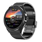 BM01 1.45 inch Steel Band IP68 Waterproof Smart Watch Support Bluetooth Call / NFC(Black) - 1