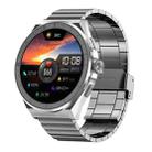 BM01 1.45 inch Steel Band IP68 Waterproof Smart Watch Support Bluetooth Call / NFC(Silver) - 1