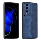 For Honor 80 GT 5G AZNS 3D Embossed Skin Feel Phone Case(Sapphire Blue) - 1