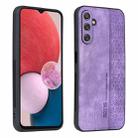 For Samsung Galaxy A24 4G AZNS 3D Embossed Skin Feel Phone Case(Purple) - 1