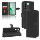 For vivo S16e Skin Feel Magnetic Flip Leather Phone Case(Black) - 1