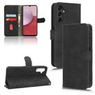 For Samsung Galaxy A24 4G Skin Feel Magnetic Flip Leather Phone Case(Black) - 1