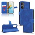 For ZTE Blade V40 Design Skin Feel Magnetic Flip Leather Phone Case(Blue) - 1