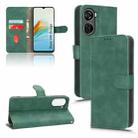 For ZTE Blade V40 Design Skin Feel Magnetic Flip Leather Phone Case(Green) - 1