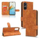 For ZTE Blade V40 Design Skin Feel Magnetic Flip Leather Phone Case(Brown) - 1