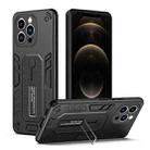 For iPhone 11 Pro Max Variety Brave Armor Finger Loop Holder Phone Case(Black) - 1