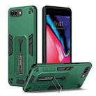 For iPhone 7 Plus / 8 Plus Variety Brave Armor Finger Loop Holder Phone Case(Green) - 1