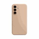 For Samsung Galaxy A54 5G Imitation Liquid Silicone Phone Case(Apricot) - 1