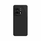 For OnePlus 11 Imitation Liquid Silicone Phone Case(Black) - 1