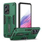 For Xiaomi Redmi Note 12 4G Global Variety Brave Armor Finger Loop Holder Phone Case(Green) - 1