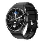 HDT 3 Max 1.6 inch Silicone Band IP67 Waterproof Smart Watch Support Bluetooth Call / NFC(Black) - 1