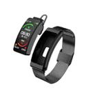K13 1.14 inch Steel Band Earphone Detachable Smart Watch Support Bluetooth Call(Black) - 1