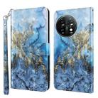 For OnePlus 11 3D Painting Pattern TPU + PU Leather Phone Case(Milky Way) - 1