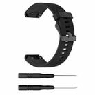 For Garmin Fenix 5S (20mm) Silicone Watch Band(Black) - 1