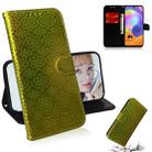 For Galaxy A31 Solid Color Colorful Magnetic Buckle Horizontal Flip PU Leather Case with Holder & Card Slots & Wallet & Lanyard(Gold) - 1