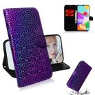 For Galaxy A41 Solid Color Colorful Magnetic Buckle Horizontal Flip PU Leather Case with Holder & Card Slots & Wallet & Lanyard(Purple) - 1