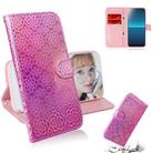 For Sony Xperia L4 Solid Color Colorful Magnetic Buckle Horizontal Flip PU Leather Case with Holder & Card Slots & Wallet & Lanyard(Pink) - 1