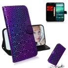 For Nokia 1.3 Solid Color Colorful Magnetic Buckle Horizontal Flip PU Leather Case with Holder & Card Slots & Wallet & Lanyard(Purple) - 1