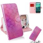 For Nokia 1.3 Solid Color Colorful Magnetic Buckle Horizontal Flip PU Leather Case with Holder & Card Slots & Wallet & Lanyard(Pink) - 1
