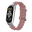 For Xiaomi Mi Band 7 Marine Silicone Breathable Watch Band(Coral Pink) - 1