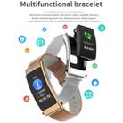 K50 1.08 inch Leather Band Earphone Detachable IP67 Waterproof Smart Watch Support Bluetooth Call(Brown) - 4