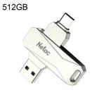 Netac U782C Type-C Dual Interface High-Speed Metal Computer USB Flash Drive, Capacity:512G - 1