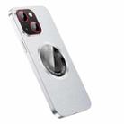 For iPhone 14 Pro R-JUST RH05 Magnetic Leather Metal Phone Case(Silver) - 1